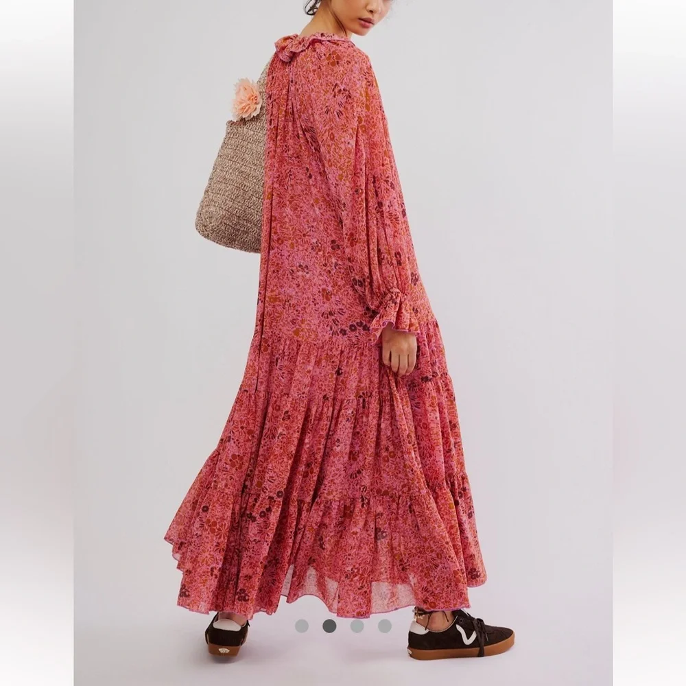 NWOT Free People feeling groovy Maxi dress - Picture 3 of 13